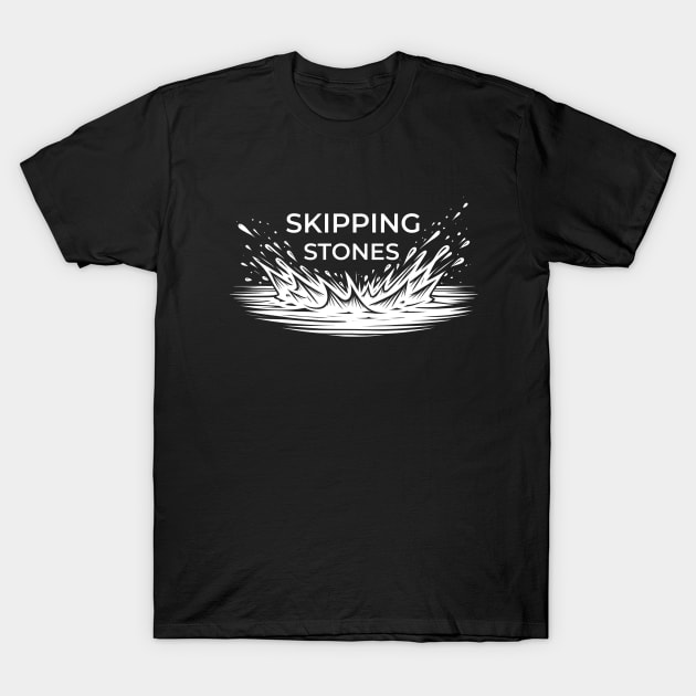 Skipping Stones Stone Skipping Skimming T-Shirt by ThesePrints